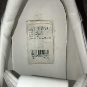 Valentino white and red sneakers for men